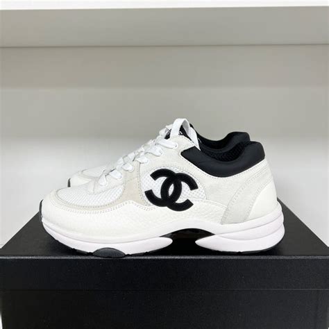 chanel runners white|chanel runners black and white.